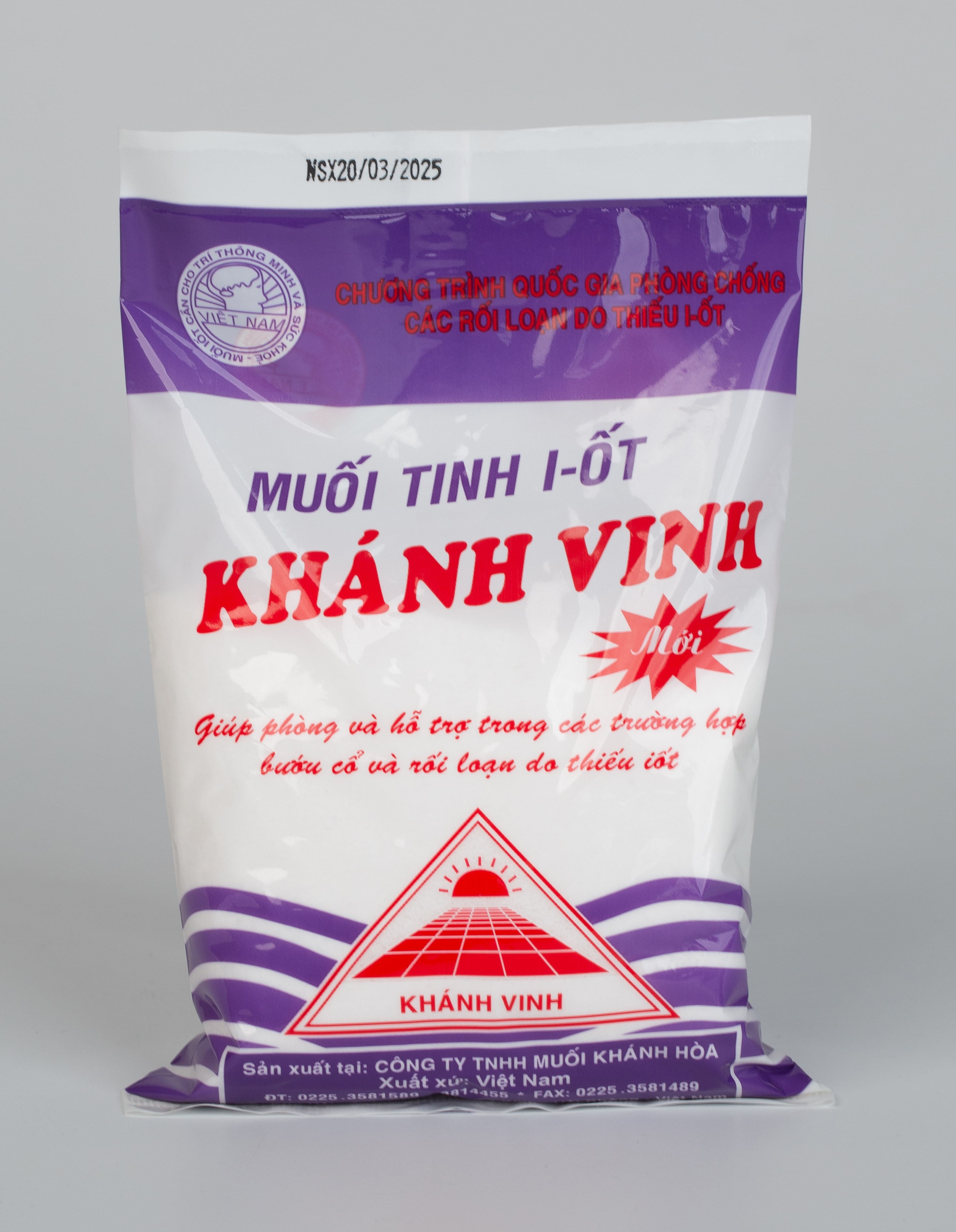 Muối I-ốt Khánh Vinh Mới